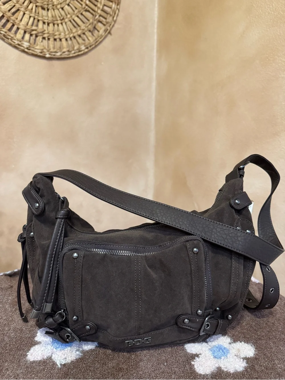 BDG Darya Faux Leather Crossbody Bag